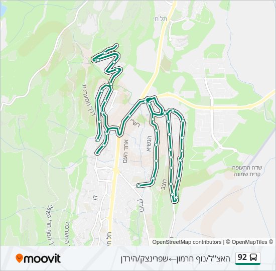 92 Bus Line Map