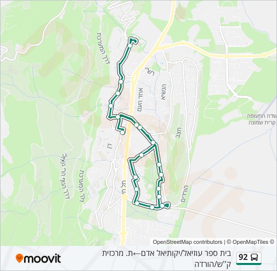 92 Bus Line Map