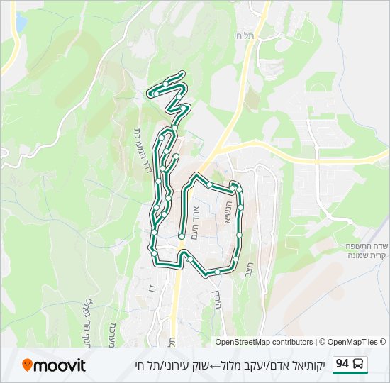 94 Bus Line Map