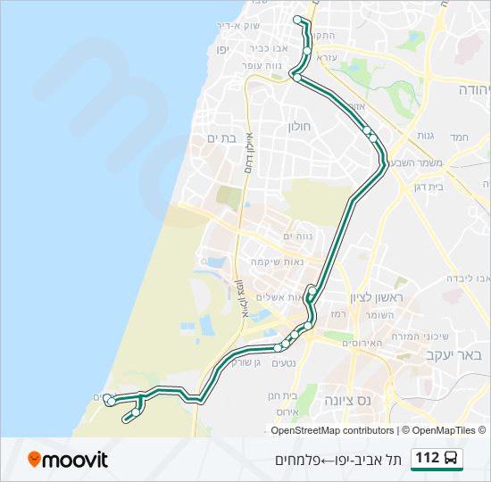 112 bus Line Map