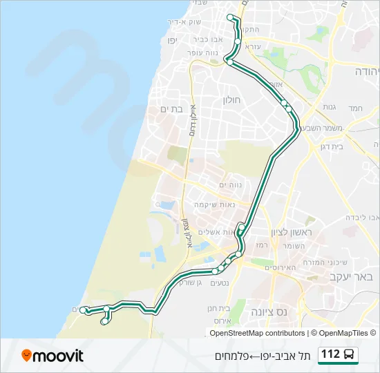 112 Bus Line Map