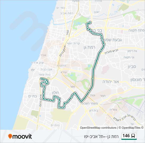 146 Bus Line Map