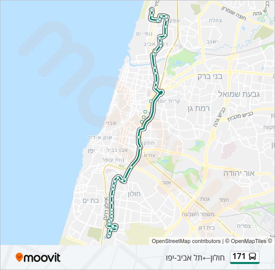 171 Bus Line Map