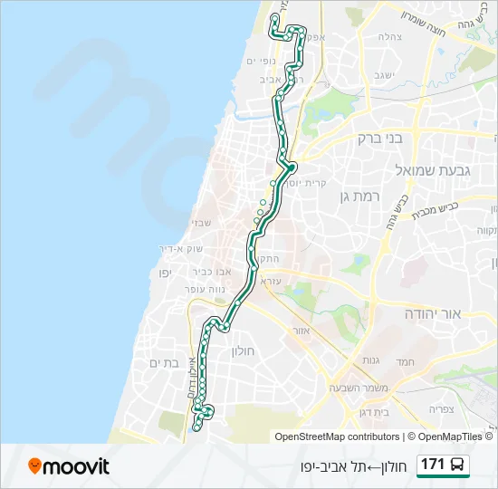 171 Bus Line Map