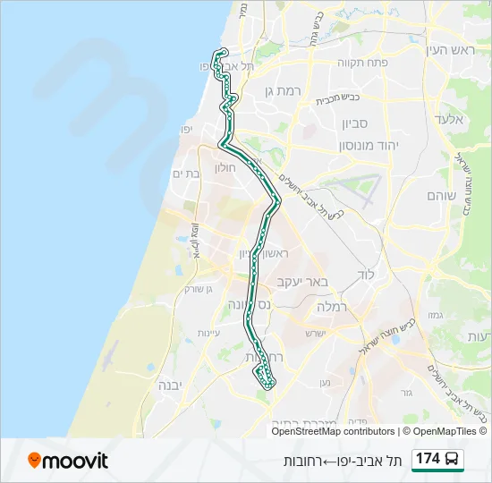 174 Bus Line Map
