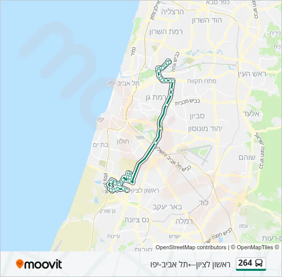 264 Bus Line Map