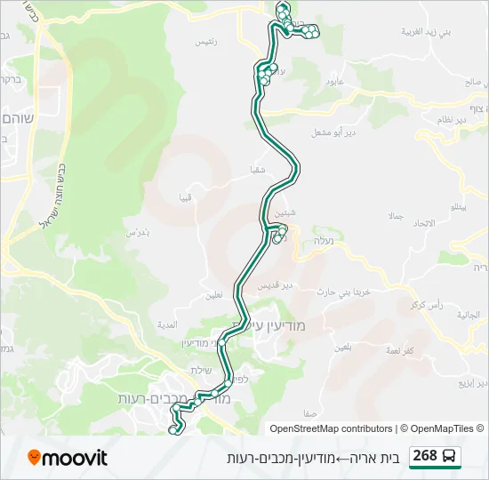 268 Bus Line Map