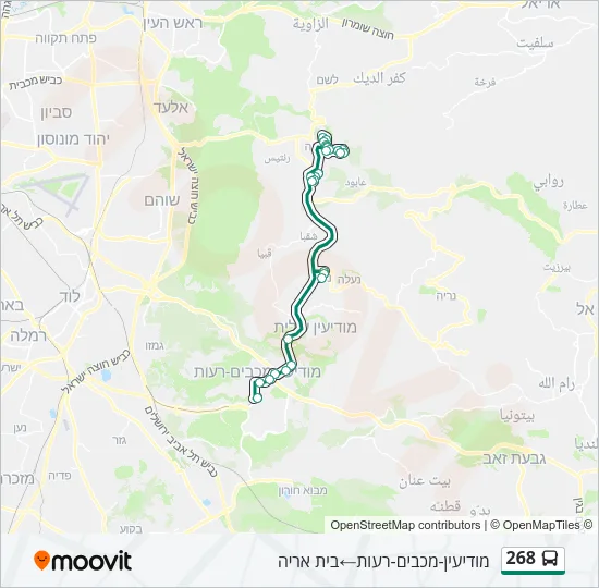 268 Bus Line Map