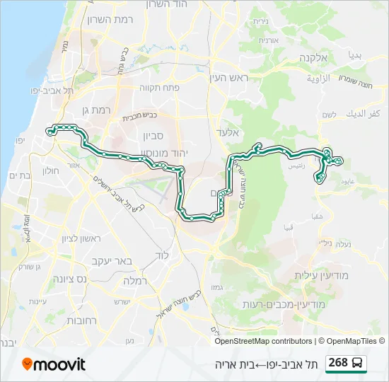 268 Bus Line Map