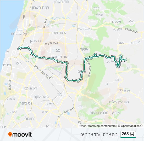 268 Bus Line Map