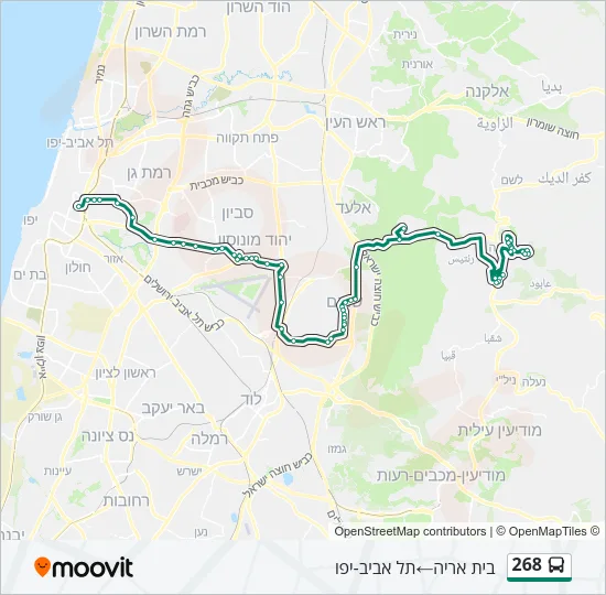 268 Bus Line Map