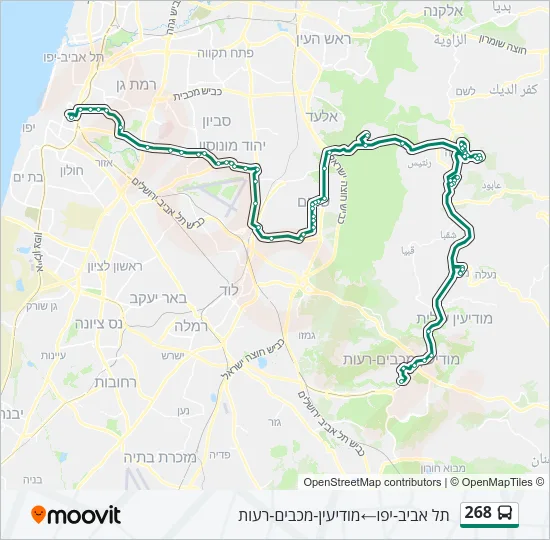 268 Bus Line Map