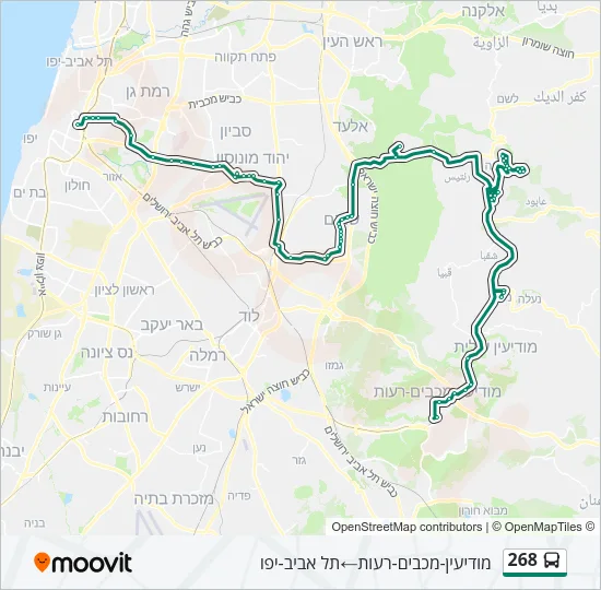 268 Bus Line Map