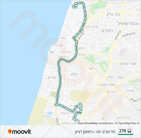 270 Bus Line Map