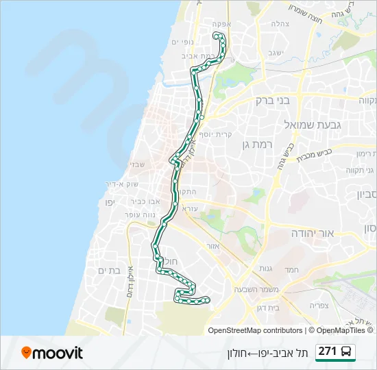 271 Bus Line Map