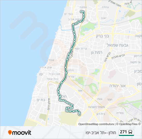 271 Bus Line Map