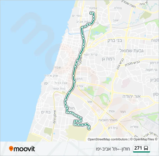 271 Bus Line Map