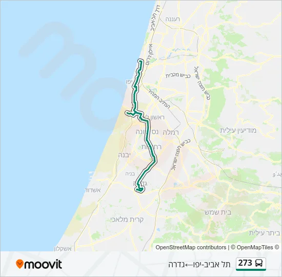 273 Bus Line Map
