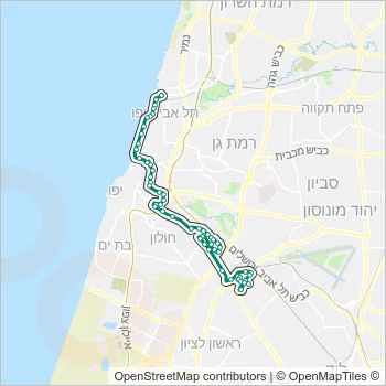 296 Bus Line Map