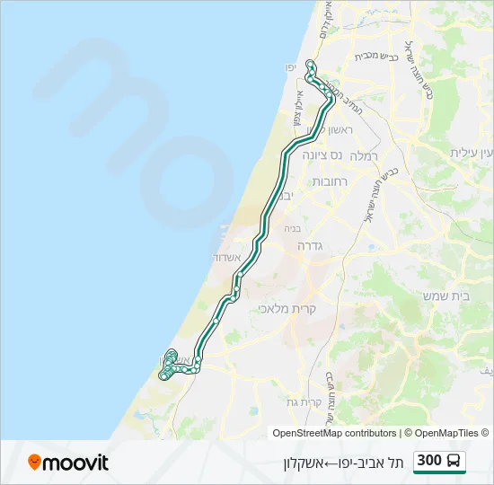 300 Bus Line Map
