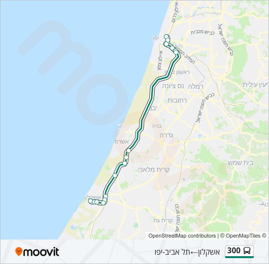 300 Bus Line Map