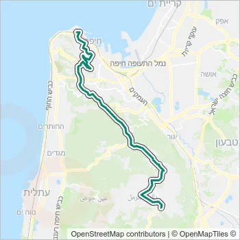 37א Bus Line Map