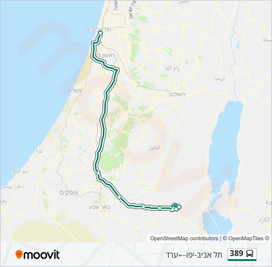 389 Bus Line Map