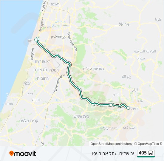 405 bus Line Map