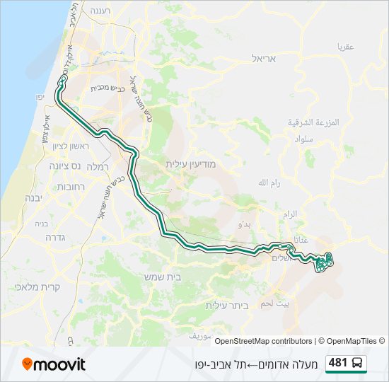 481 Bus Line Map