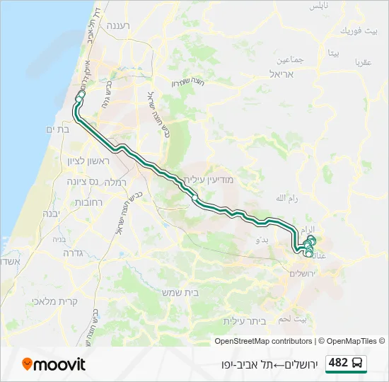 482 Bus Line Map