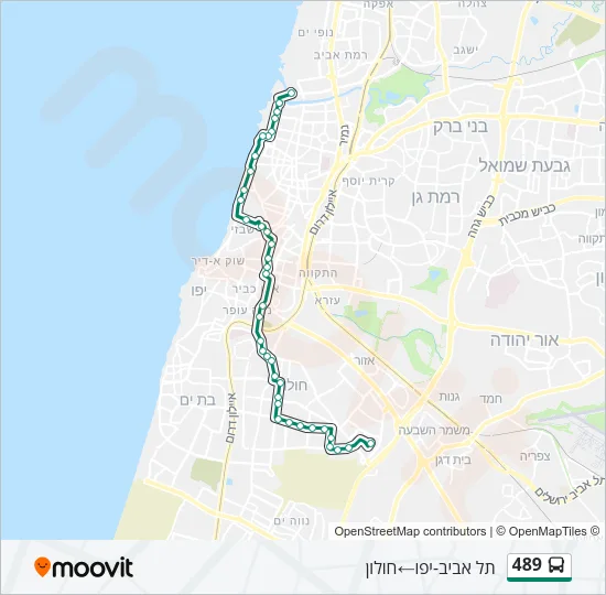489 Bus Line Map