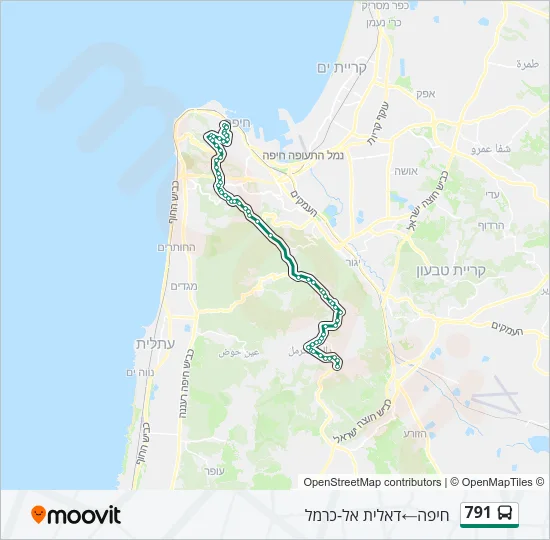 791 Bus Line Map