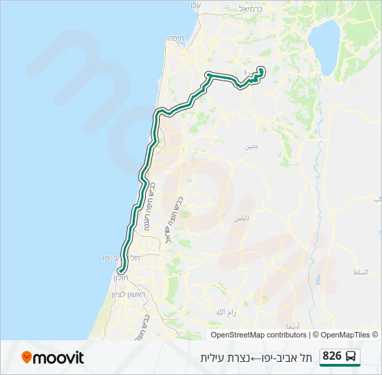 826 Bus Line Map