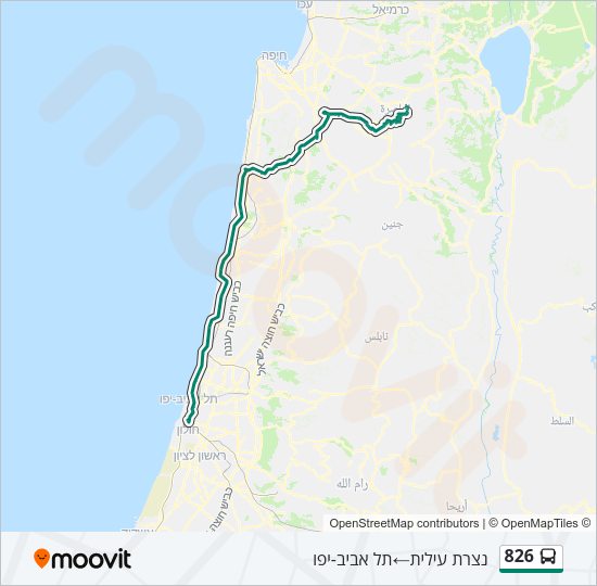 826 Bus Line Map