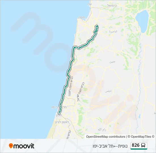 826 Bus Line Map