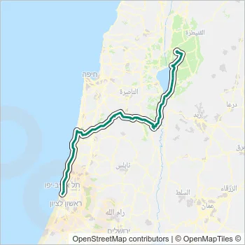 843 Bus Line Map