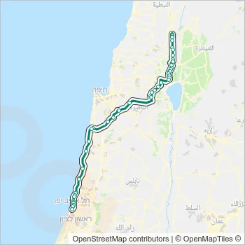 845 Bus Line Map