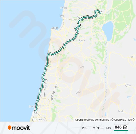 846 Bus Line Map