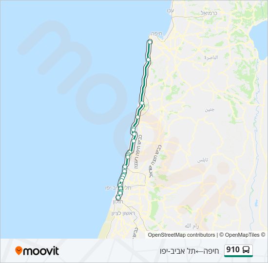 910 Bus Line Map