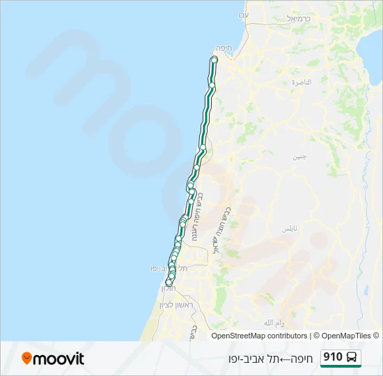 910 Bus Line Map