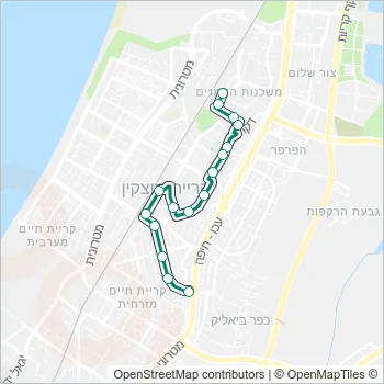 92א Bus Line Map