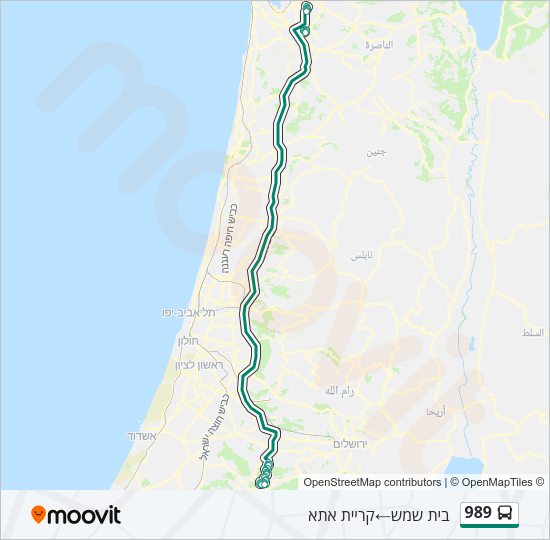 989 Bus Line Map