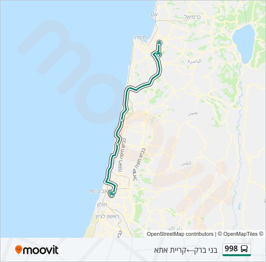 998 Bus Line Map