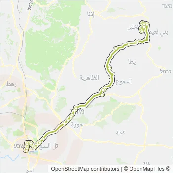 254 Bus Line Map