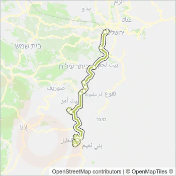 382 Bus Line Map