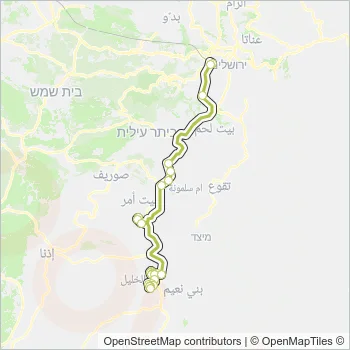 382 Bus Line Map