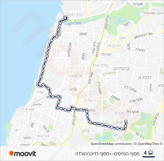 4 Bus Line Map