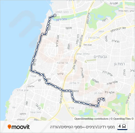 4 Bus Line Map