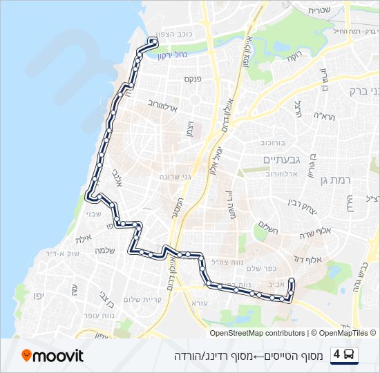 4 bus Line Map