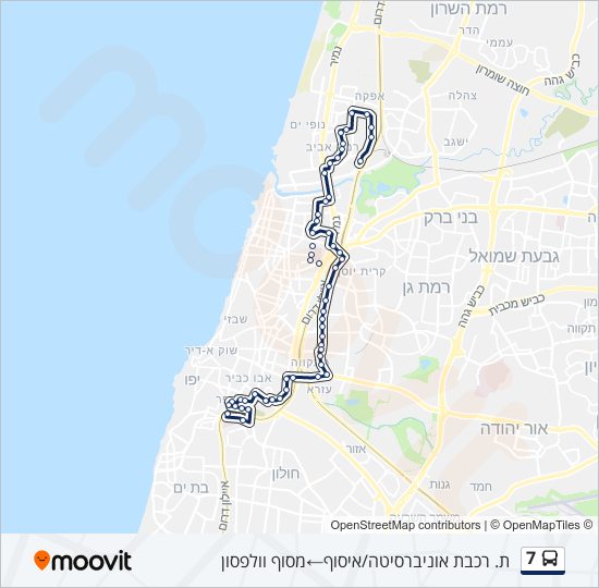 7 bus Line Map